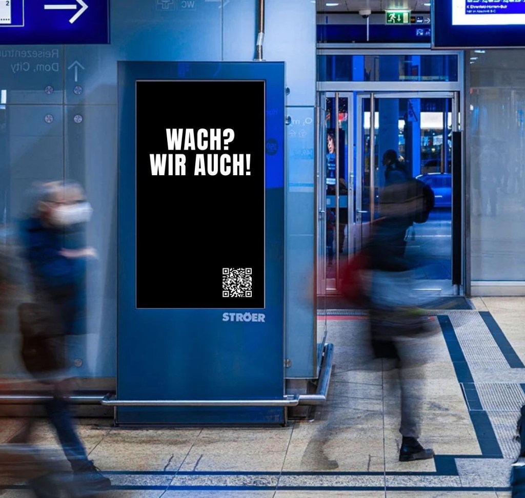 Storyboard-Skizze: „Die Stadt wacht mit uns&nbsp;auf“